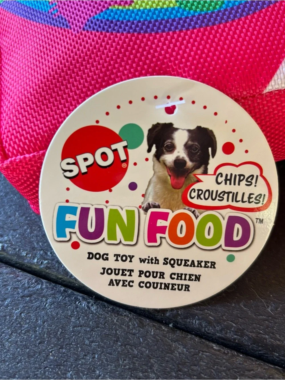 NWT SPOT Fun Food Squeaky Dog Toys Lot 5 Pc Parody Snacks